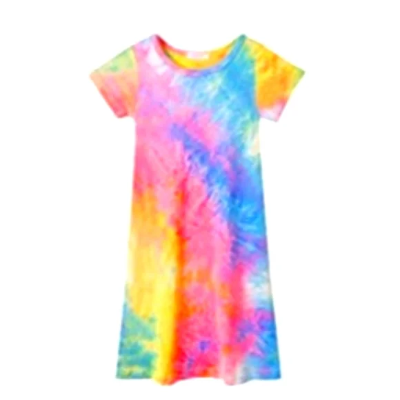 Jorssar | Dresses | Kids Size Xl Tie Dye Cotton Tshirt Dress | Poshmark